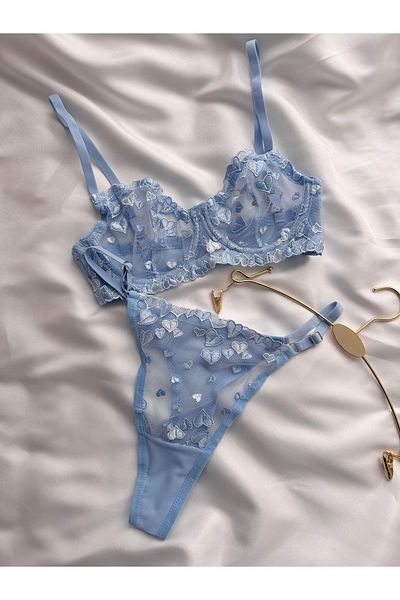 EDLİNGERİE Set bralet albastru Gemma Blue