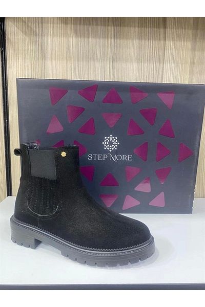Alisim Leather Chelsea Half Ankle Boots
