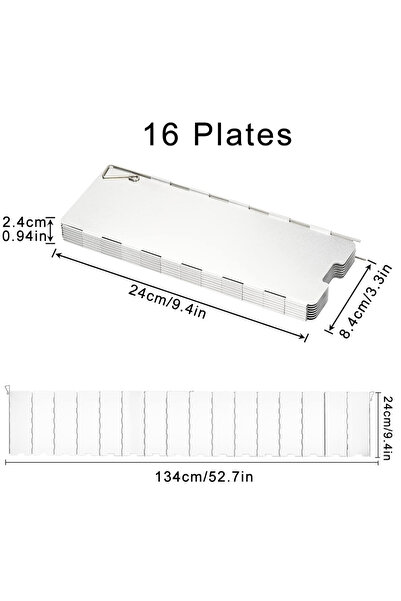 Choice 16 طبقًا 8/9/10/12/14/16 طبقًا موقد تخييم قابل للطي واقي أمامي لموقد ا...