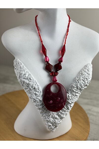 SEDEF TAKI Doğal taşlı uzun kolye