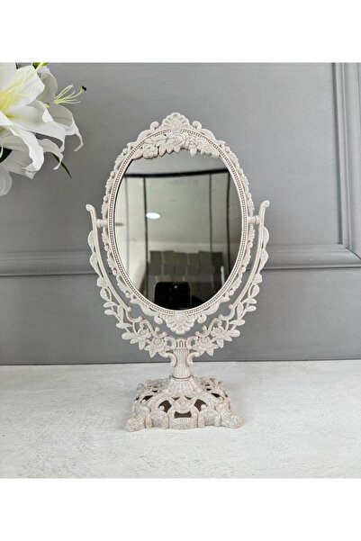 PEKİBU VİNTAGE MAKYAJ AYNASI AYAKLI ÇİFT TARAFLI