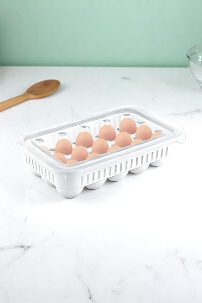 Milenay 15-piece Egg Storage Set - Enjoy the Organization and Freshness in Your Fridge