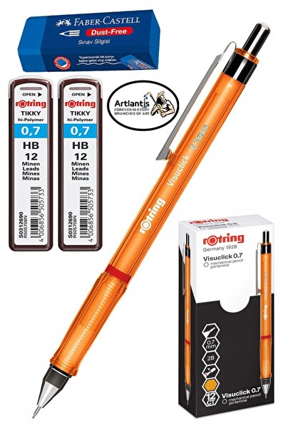 Artlantis 0.7 Tip Pencil Pencil Tip and Exam Eraser 1 Pack 07 Tip Pencil Mech...