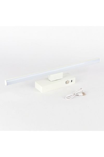 Choice Warm White (2700-3500K) Length 50cm WHITE Rechargeable Battery LED Wall Light With Touch Switch Dimm