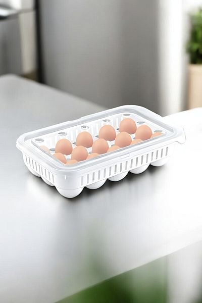 Milenay 15-piece Egg Storage Set - Enjoy the Organization and Freshness in Your Fridge
