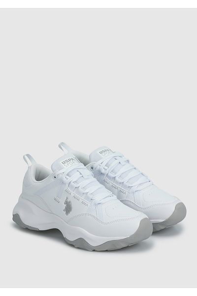 U.S. Polo Assn. Sneakerși albi de damă