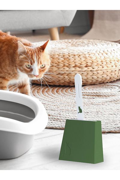 AC BOX Cat Litter Cleaning Shovel with Holder