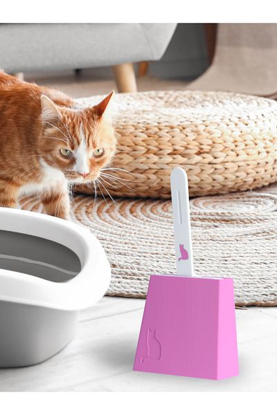 AC BOX Cat Litter Cleaning Shovel with Holder