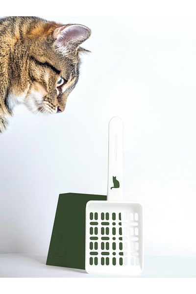 AC BOX Cat Litter Cleaning Shovel with Holder