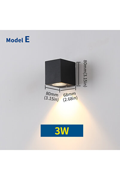 Choice مصباح حائط LED أبيض دافئ طراز E بدون مستشعر ضوء مستشعر حركة مادة ABS 2 واط 3 واط 5 واط 6 واط تيار متردد 85-265 فولت C