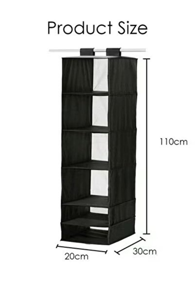 Generic skubb Storage Organiser Black 125x35cm