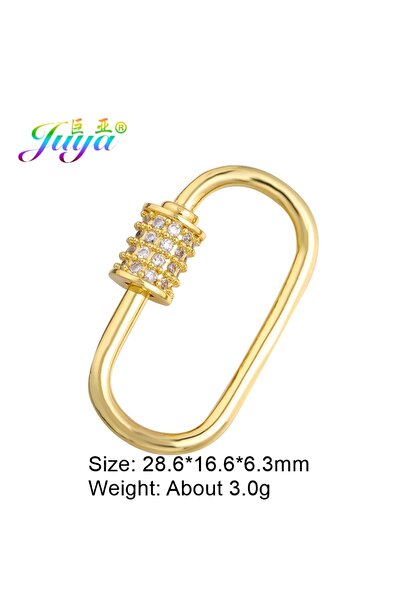 Choice28 As Photo Gold Juya DIY Pendant Carabiner Screw Lk Clasps Supplies Fo...