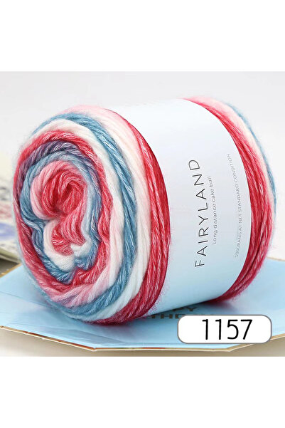 Choice 1157 قطعة واحدة 100 جرام من خيوط قوس قزح المتدرجة، مناسبة للكروشيه والسترات الصوفية الدافئة والأوشحة والقبعات