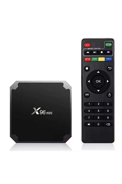 Generic جهاز استقبال الوسائط عالي الدقة X96 mini Android V3264 أسود