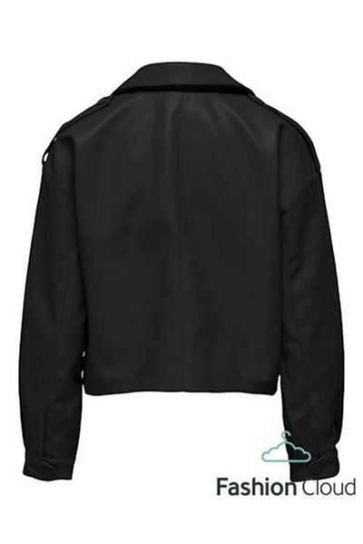 Alisim Soft Leather Jacket with Pocket and Belt Detail