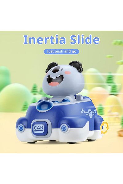 COOYA Children's Cartoon Animal Toy Car,Use Inertia Gliding,With Storage Box,for Early Learning Classrooms