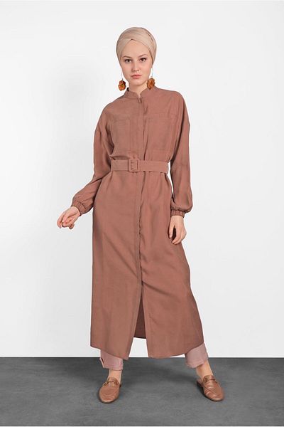 Alvina Birded Tunic with Tassel Details on the Back 4473