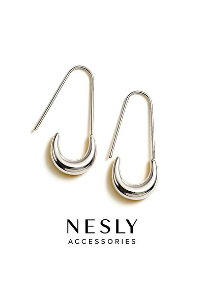 neslyaccessories NESLY ACCESSORIES - Çengel Form Gold Küpe | Pirinç Üzeri Altın Kaplama