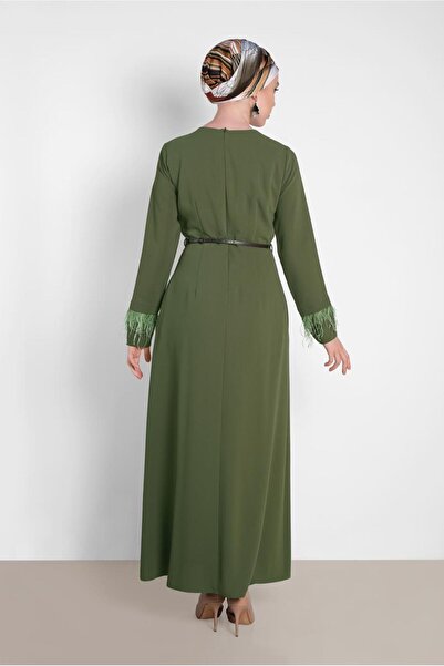 Alvina Feather Detailed Dress 4465