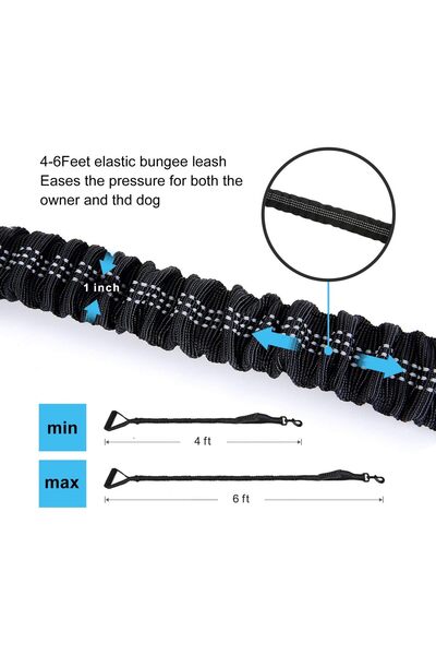 Arabest Dog Leash,with Comfortable Sponge Non Slip Grip Padded Handle,Two Handles,for Naughty Dogs Training