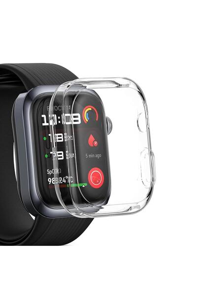 Microsonic Huawei Watch D2 Kılıf 360 Full Round Soft Silicone Şeffaf