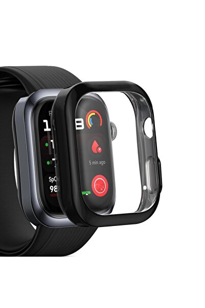 Microsonic Huawei Watch D2 Kılıf 360 Full Round Soft Silicone Siyah