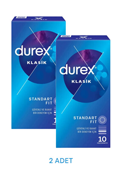 Durex Klasik Standart Fit 10'lu (2 Adet)