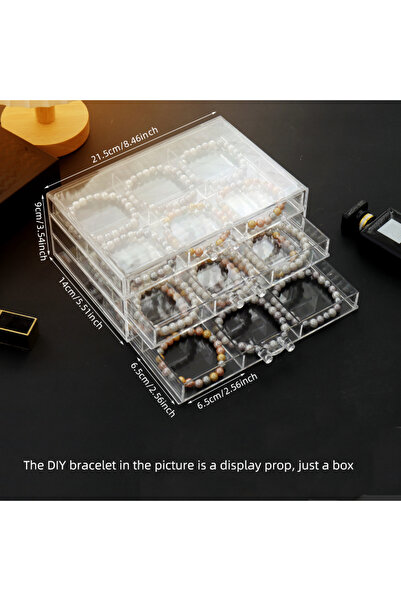 Choice صندوق 18 حافظة أساور DIY، حافظة أقراط كبيرة، حافظة مشابك مجوهرات 30 شب...