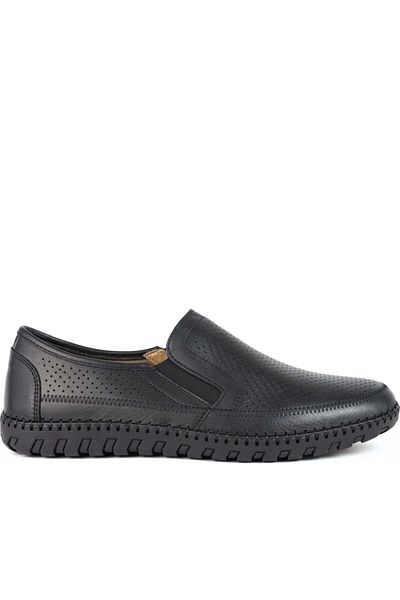 La Conte Black Moccasins Mens Shoes
