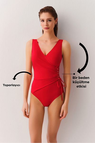 SUWEN Eyelet Corseted Recovery Swimsuit