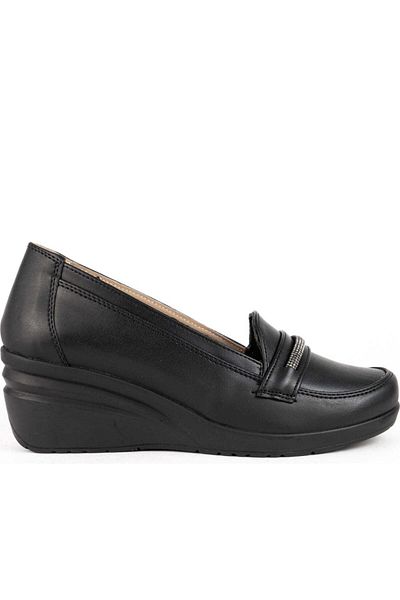 La Conte Black Loafers Womens Shoes