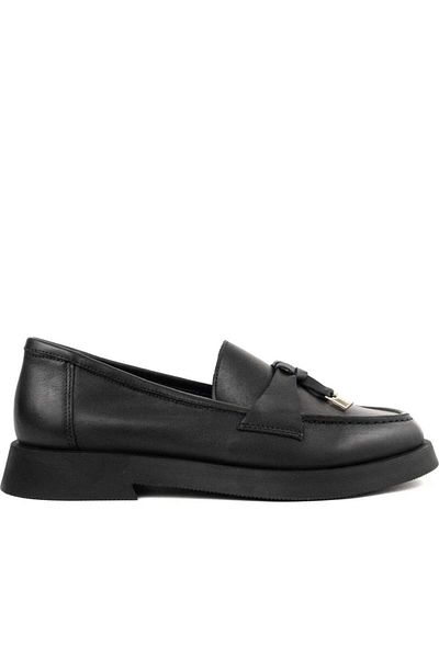 La Conte Black Loafers Womens Shoes