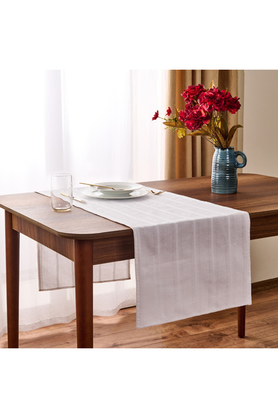 Evidea Soft Granny Runner - Beyaz - 40x135 cm