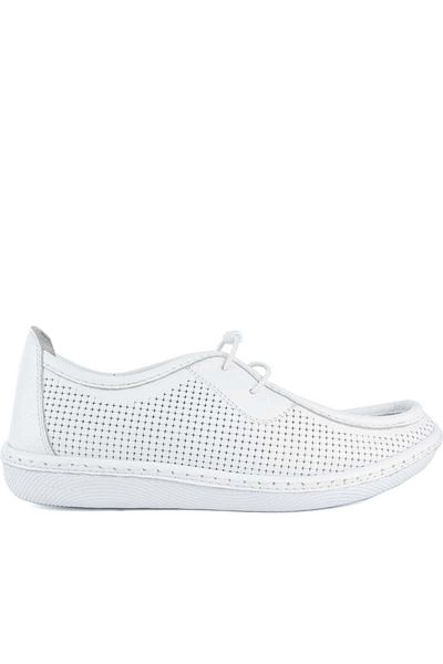 La Conte White Moccasins Womens Shoes
