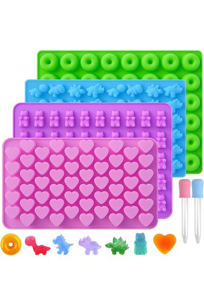 Yelajoy Silicone Mold, With Two Droppers, Food Grade Material, Non-stick Design, For Making Muffin Chocolate