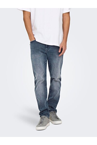 Only & Sons Slim Fit Jeans ONSWEFT Mittlere Taille Normal geschnitten Jeans