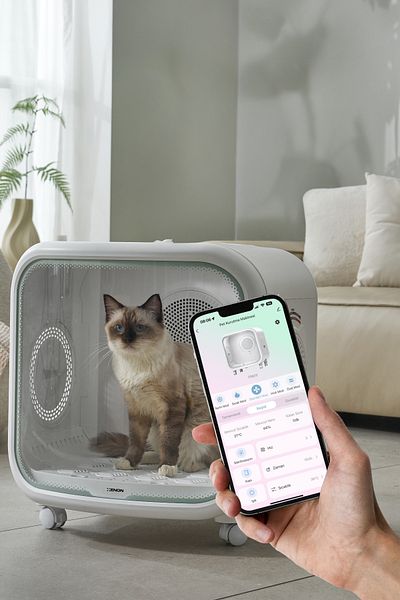 Xenon Smart Smart Pet Dryer 75 Lt Silent 360 °   Cat Dog Drying App Control X8640