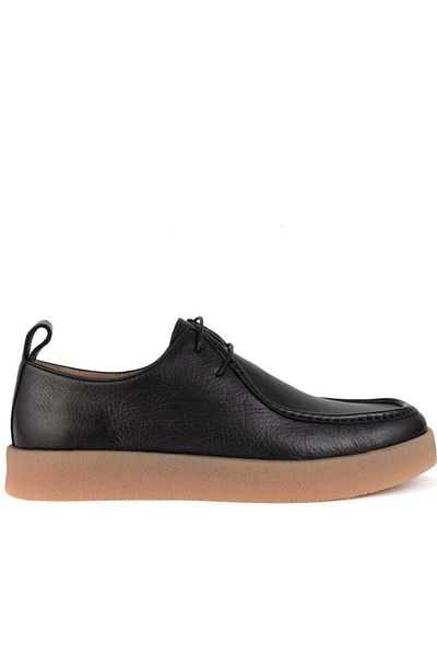 Sergio Moretti Black Moccasins Mens Shoes