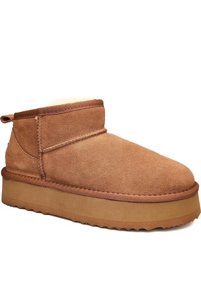 La Conte Brown Booties Womens Shoes