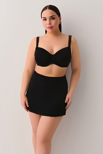 SUWEN Underwire Gusseted Gathering Bikini Top