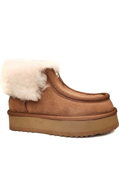 La Conte Brown Booties Womens Shoes
