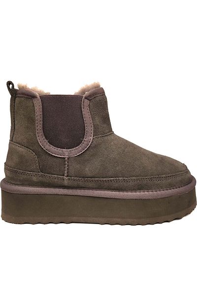 La Conte Grey Booties Womens Shoes