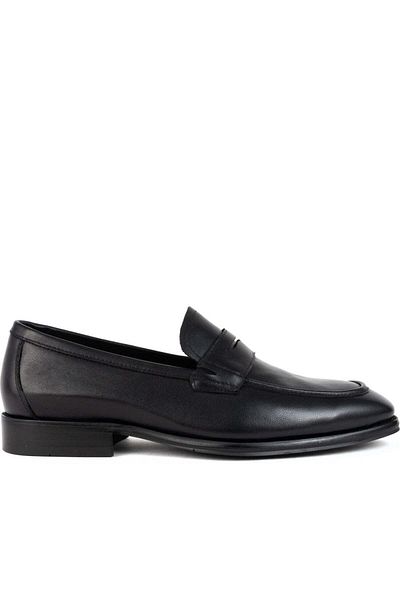 La Conte Black Loafers Mens Shoes