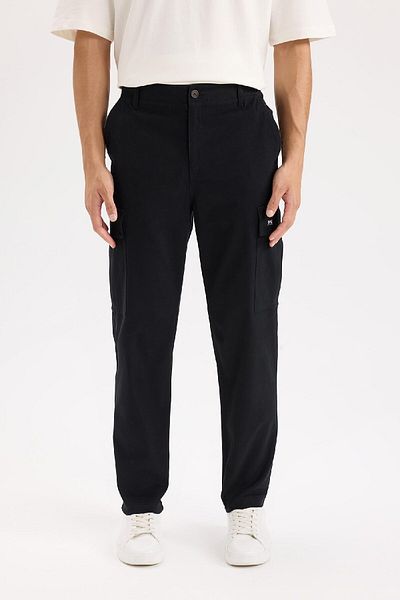DeFacto Relax Fit Trousers Straight Leg with Cargo Pockets D5967Ax25Sp
