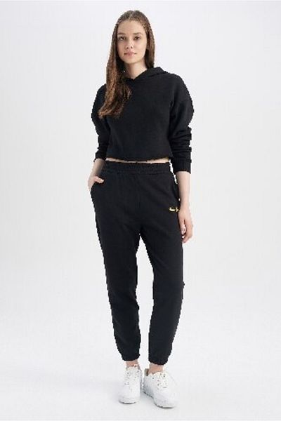 DeFacto Cool Jogger Sweatpants - εμπριμέ, ελαστική μέση, με τσέπες X5391az23sp