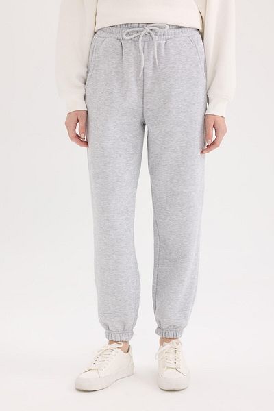DeFacto Χοντρό Jogger Sweat παντελόνι - Ελαστική μέση, ίσιο ψηλό S7370AZ25SP
