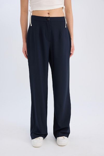 DeFacto Wide Leg - Pockets Regular Waist Pants D4356Ax25Sp