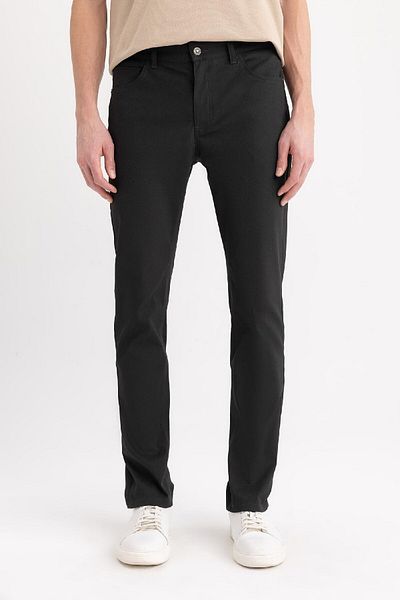 DeFacto Chino Canvas Pants Slim Fit Slim Fit Pocket Skinny Leg T1055Az24Sp