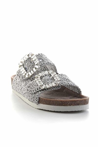 Bambi Gri Kadın Terlik K04545132216