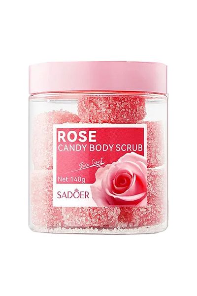 SADOER Candy Body Scrub With An Exfoliating Texture That Leaves The Skin Soft And Refreshed, 140 Grams